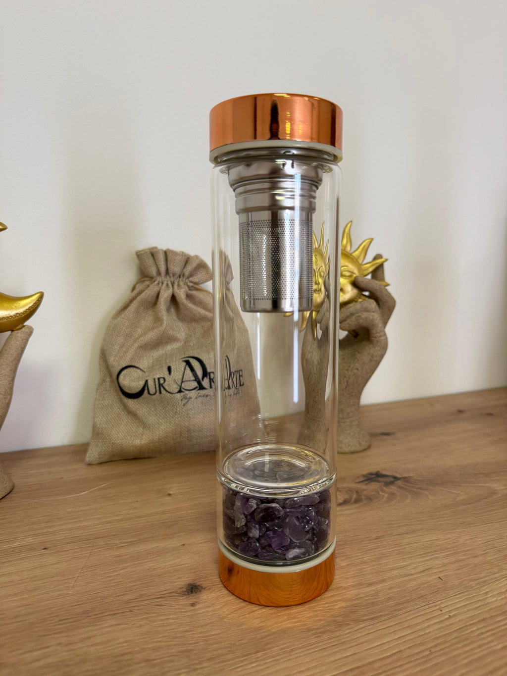 Garrafas infusoras com Cristais