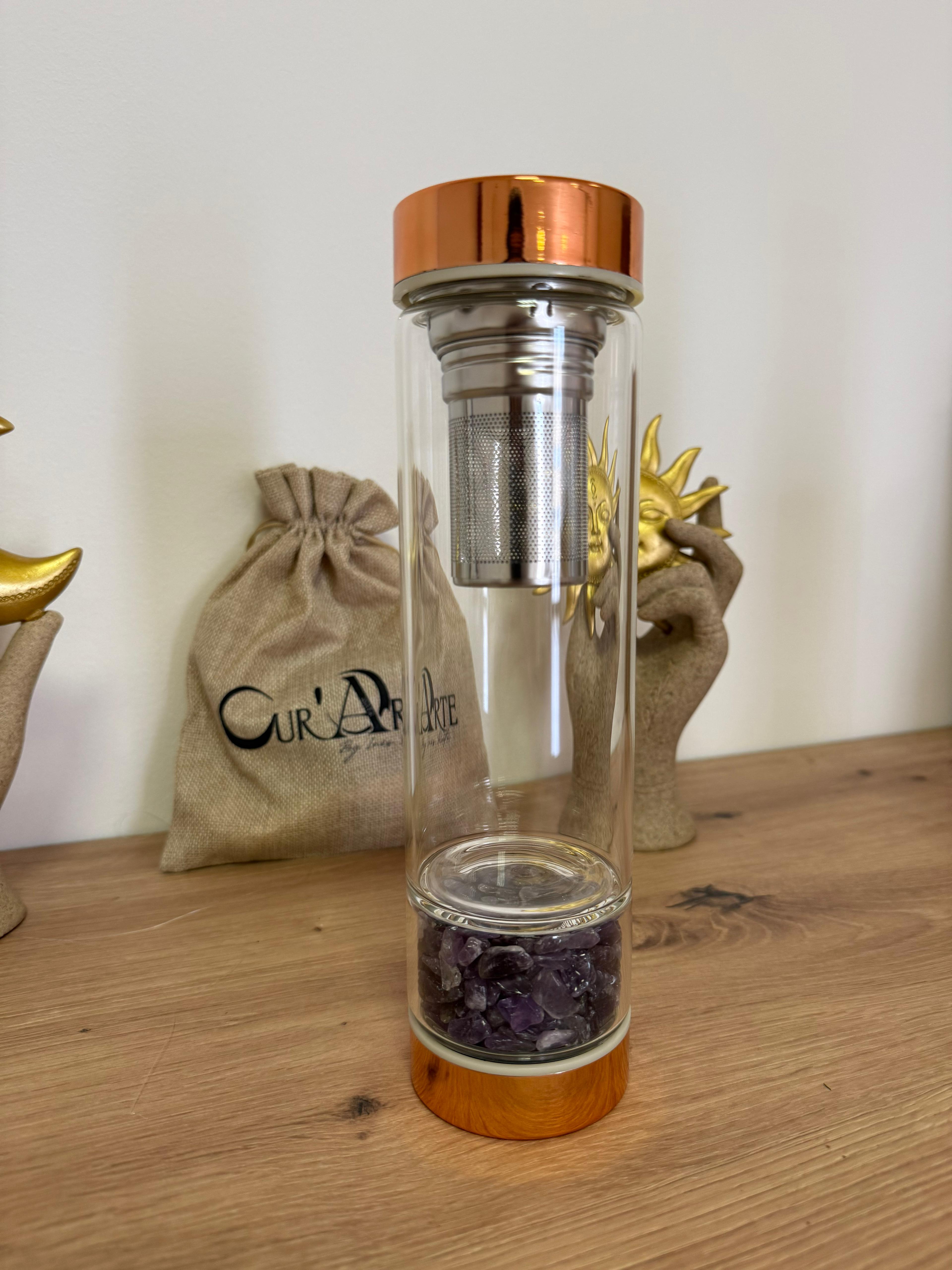 Garrafas infusoras com Cristais