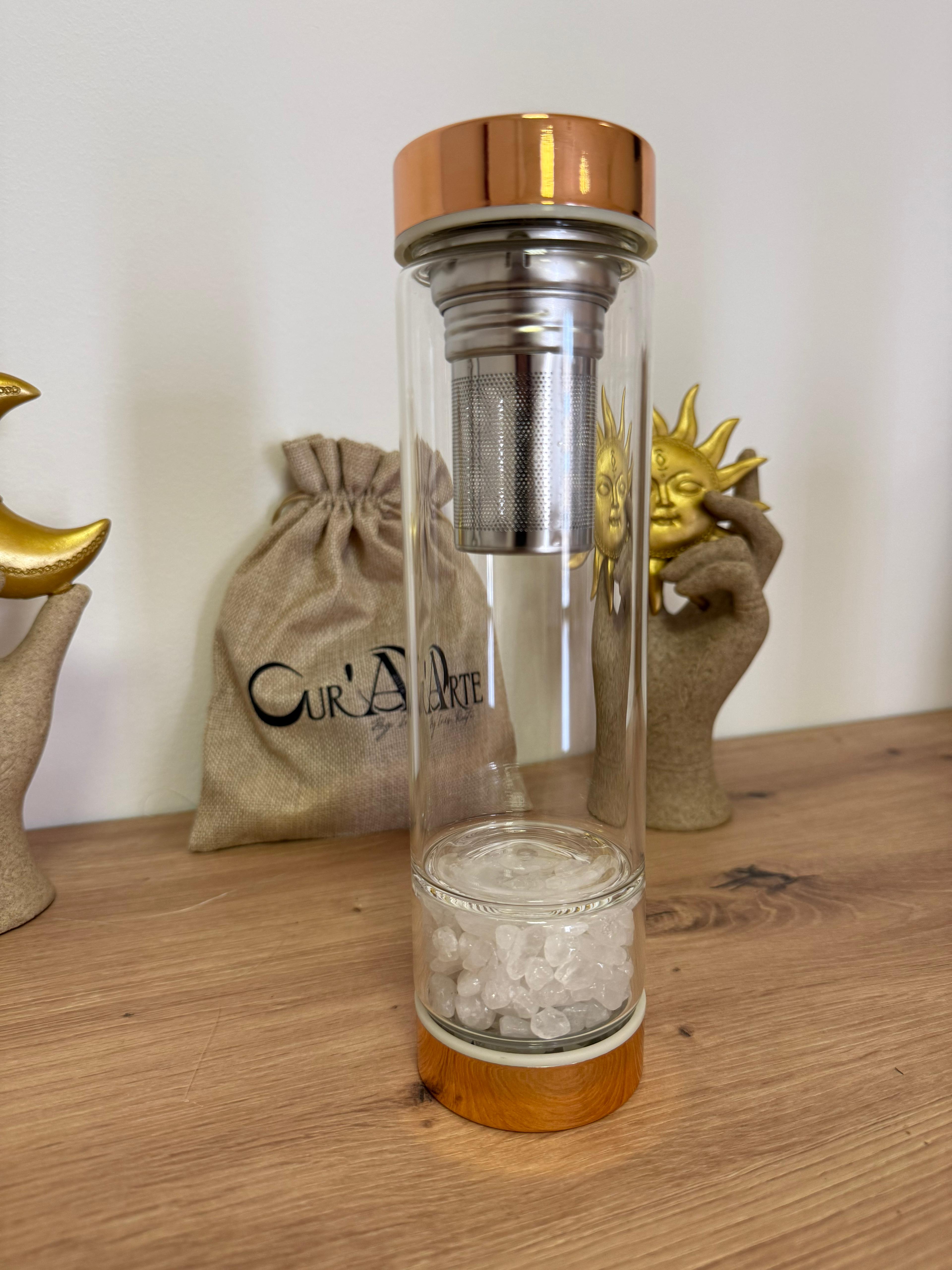 Garrafas infusoras com Cristais