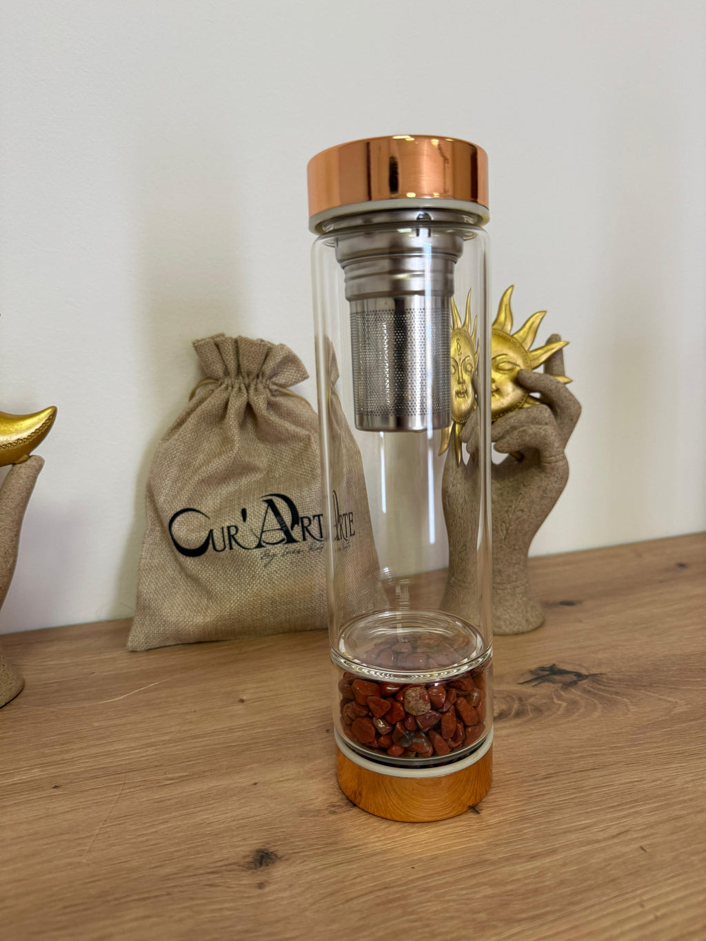 Garrafas infusoras com Cristais