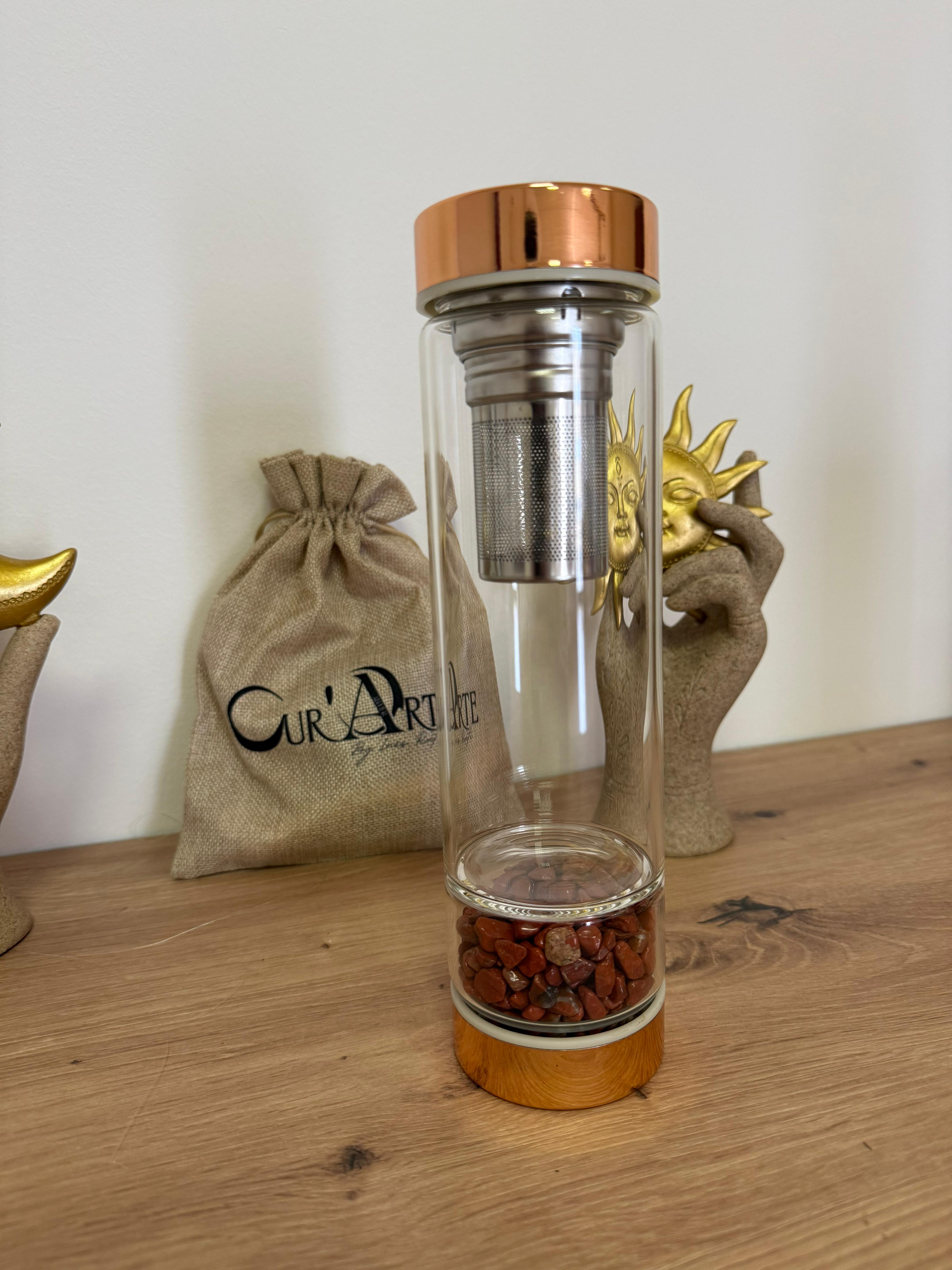 Garrafas infusoras com Cristais