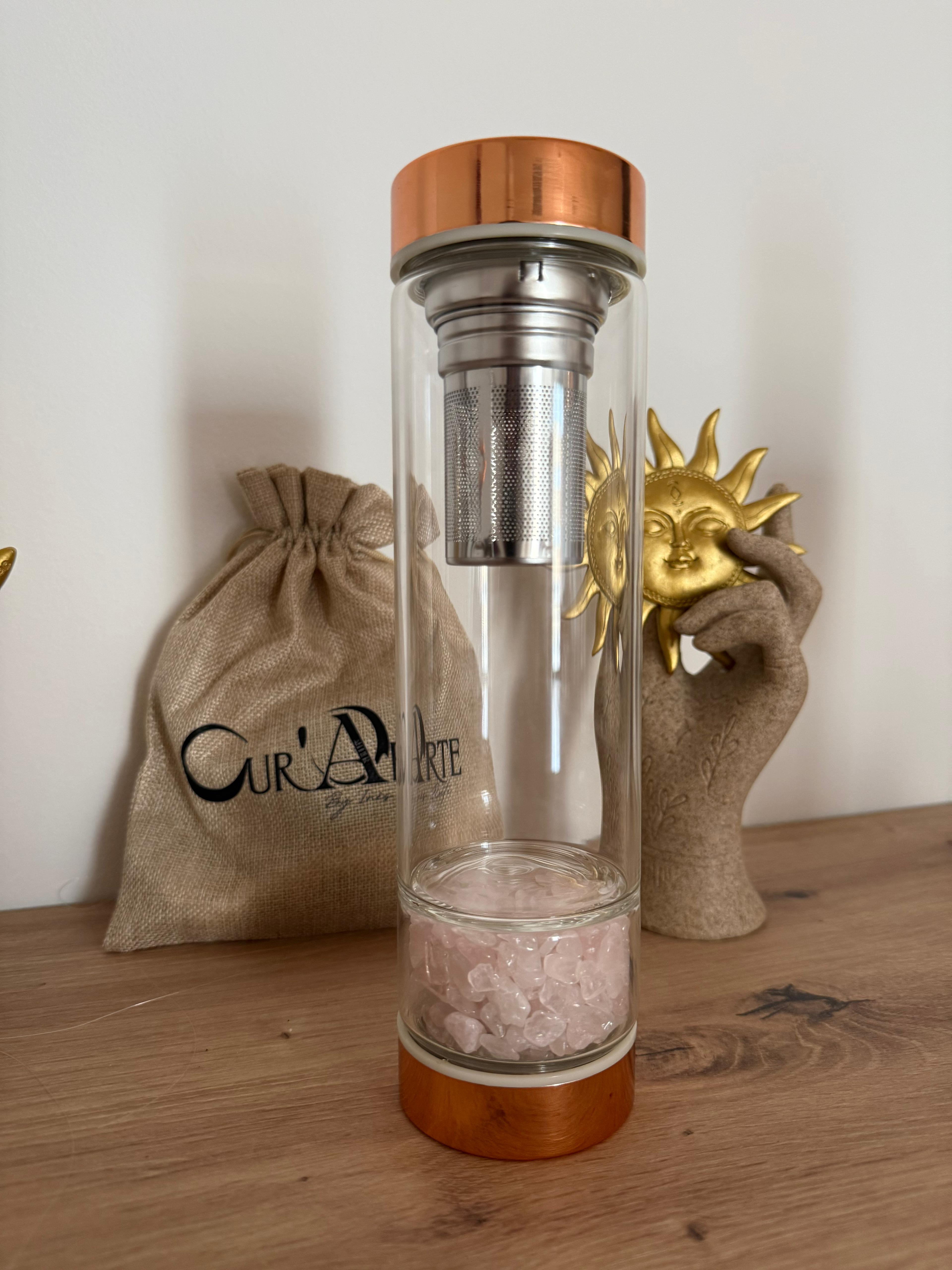 Garrafas infusoras com Cristais